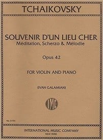 Tchaikovsky: Three Pieces Opus 42 for Violin published by IMC