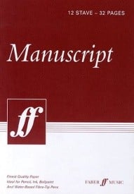 Faber A4 12 Stave Manuscript Book (32 pages)