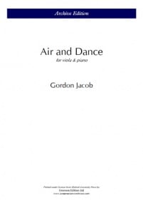 Jacob: Air & Dance for Viola published by OUP Archive