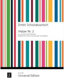 Shostakovich: Waltz No. 2 for Viola and Cello published by Universal Edition