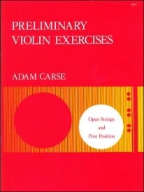 Carse: Preliminary Violin Exercises published by Stainer & Bell