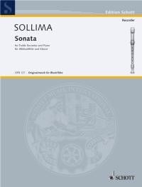 Sollima: Sonata for Treble Recorder published by Schott