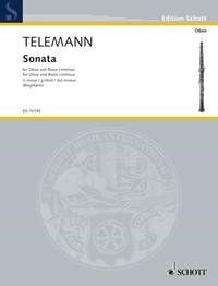 Telemann: Sonata in G Minor for Oboe published by Schott