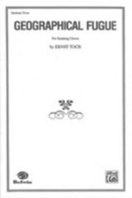 Toch: Geographical Fugue SATB published by Alfred