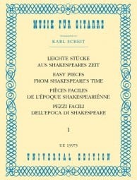Easy Pieces of Shakespeare's Time 1 for Guitar published by Universal Edition