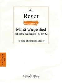 Reger: Maria Wiegenlied for High voice in Ab published by Bote & Bock