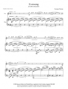 Warren: Evensong for Flute published by Emerson