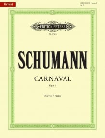 Schumann: Carnaval Opus 9 for Piano published by Peters