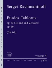Rachmaninov: Etudes-Tableaux Opus 33 and 39 for Piano published by Russian Music Publishing