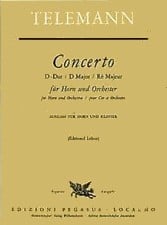 Telemann: Concerto in D for French Horn published by Heinrichshofen