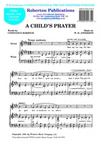 Anderson: Child's Prayer/Old Shepherd's Prayer published by Roberton