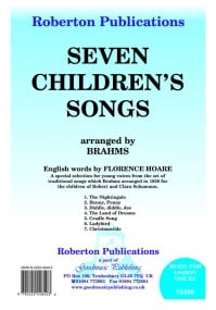Brahms: Seven Children's Songs published by Roberton