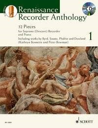 Renaissance Recorder Anthology 1 published by Schott (Book & CD)
