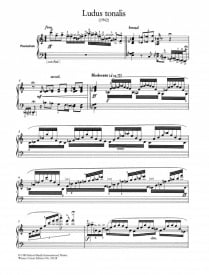 Hindemith: Ludus Tonalis for Piano published by Wiener Urtext
