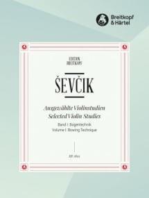 Sevcik: Selected Violin Studies Volume 1 published by Breitkopf