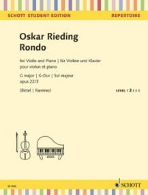 Rieding: Rondo in G Opus 22/3 for Violin published by Schott