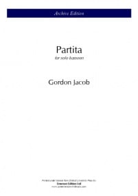 Jacob: Partita for Unaccompanied Bassoon published by OUP Archive
