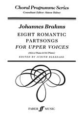 Brahms: Eight Romantic Partsongs SSAA published by Faber