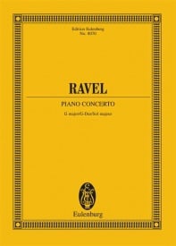Ravel: Piano Concerto G major (Study Score) published by Eulenburg