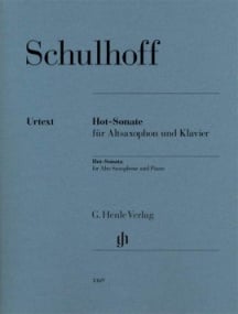 Schulhoff: Hot-Sonate for Alto Saxophone published by Henle