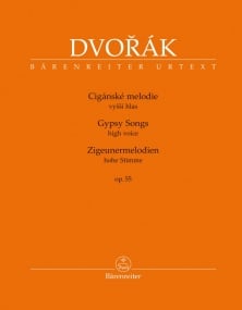 Dvorak: Gypsy Songs for High Voice and Piano Opus 55 published by Barenreiter
