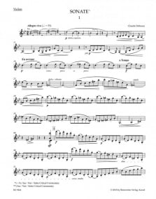 Debussy: Works for Violin and Piano published by Barenreiter