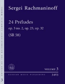 Rachmaninov: 24 Preludes for Piano published by Russian Music Publishing