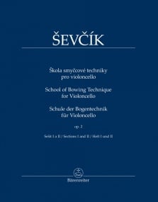 Sevcik: School Of Bowing Technique Opus 2 Book 1 for Cello published by Barenreiter