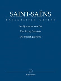 Saint Saens: The String Quartets (Study Score) published by Barenreiter