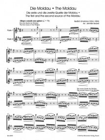 Smetana: Moldau for two Flutes published by Barenreiter