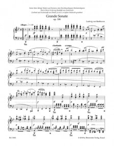 Beethoven: Sonata in Bb Opus 106 (Hammerklavier) for Piano published by Barenreiter