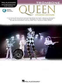 Queen - Trombone published by Hal Leonard (Book/Online Audio)