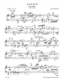 Barraqu: Sonate pour piano published by Barenreiter