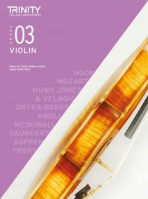 Trinity Violin Exam Pieces - Grade 3 from 2020 (Score & Part)