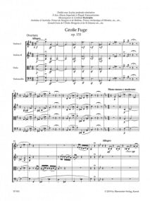 Beethoven: String quartet Bb major Opus 133 (Study Score) published by Barenreiter