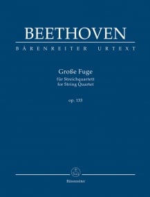 Beethoven: String quartet Bb major Opus 133 (Study Score) published by Barenreiter