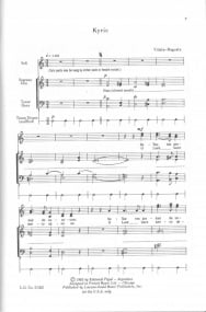 Ramirez: Missa Criolla published by Lawson Gould - Vocal Score