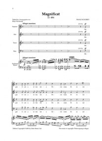 Schubert: Magnificat D486 published by Faber - Vocal Score