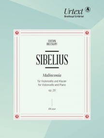 Sibelius: Malinconia Opus 20 for Cello published by Breitkopf