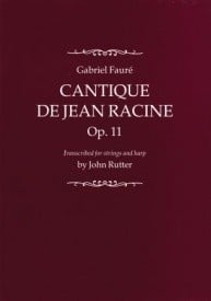 Faure: Cantique de Jean Racine published by OUP - Full Score