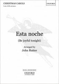 Rutter: Esta noche (Be joyful tonight) SATB published by OUP