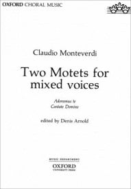 Monteverdi: Two Motets for mixed voices SATB published by OUP