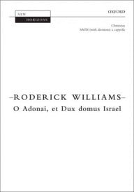 Williams: O Adonai, et Dux domus Israel SATB published by OUP