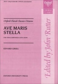 Grieg: Ave maris stella SATB published by OUP