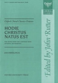 Sweelinck: Hodie Christus natus est SSATB published by OUP