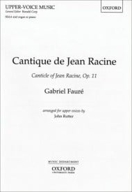 Faure: Cantique de Jean Racine SSAA published by OUP