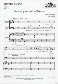 Rutter: We wish you a merry Christmas SATB published by OUP