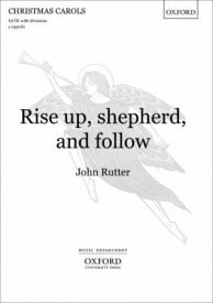 Rutter: Rise up, shepherd, and follow SATB published by OUP