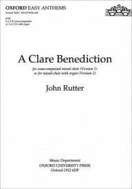 Rutter: A Clare Benediction SATB published by OUP