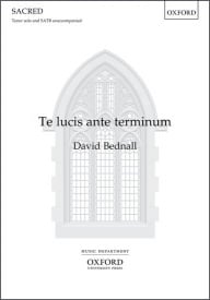 Bednall: Te lucis ante terminum SATB published by OUP